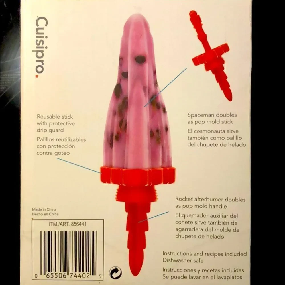 NEW Snip-Fit Rocket Pop Molds set of 6
